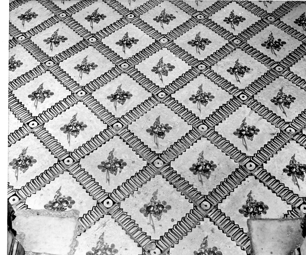 pavimento - bottega napoletana (seconda metà sec. XIX)