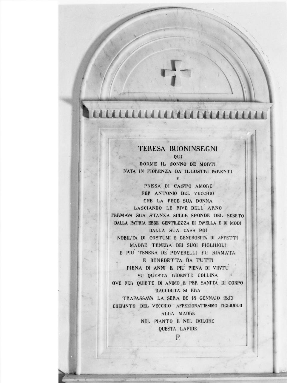 lapide tombale - bottega campana (sec. XIX)