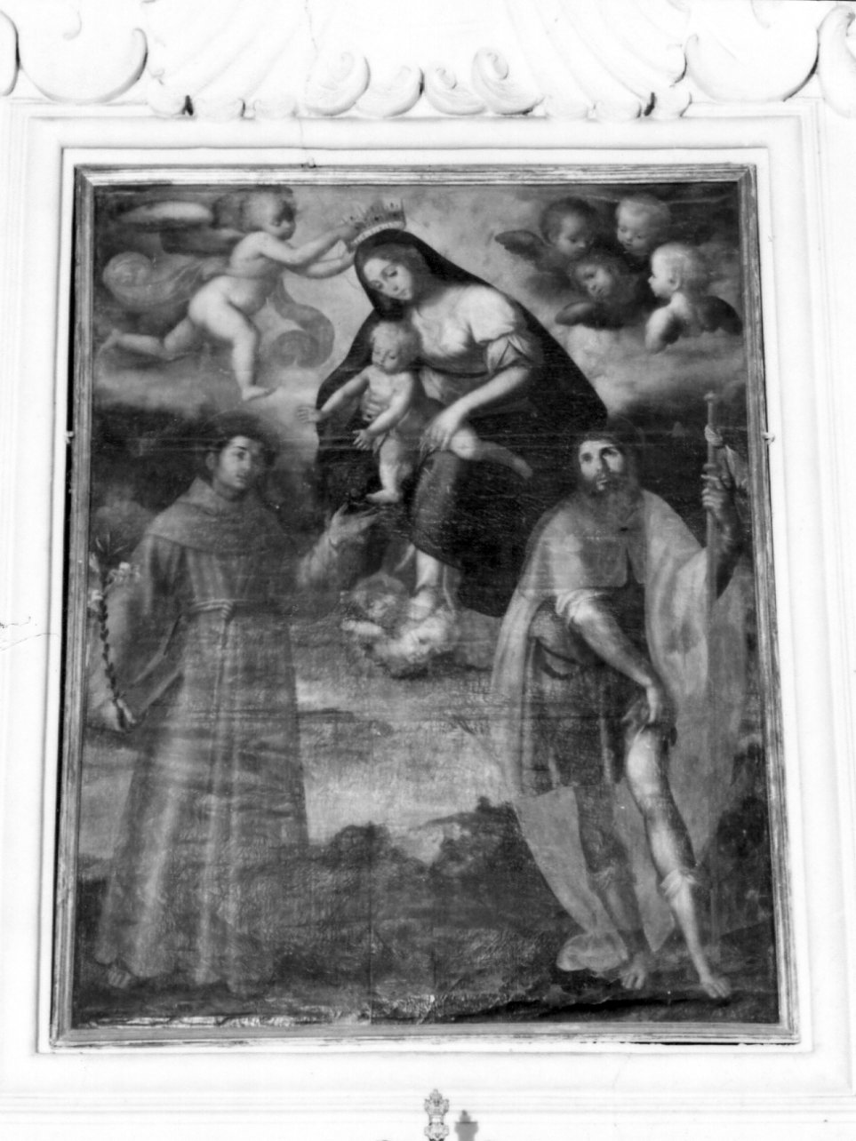 Madonna con Bambino e Santi (dipinto) di D'Amato Giovanni Antonio il Giovane (primo quarto sec. XVII)