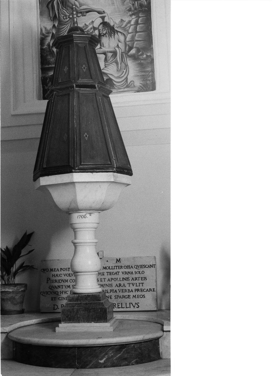 fonte battesimale - bottega campana (sec. XVIII)