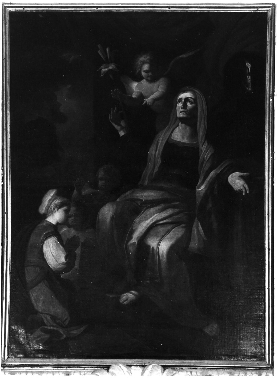 Maria Vergine bambina e Sant'Anna (dipinto) di Aurisicchio Raffaele (sec. XVIII)