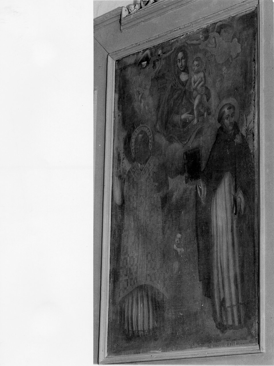 Madonna con Bambino e Santi (dipinto) - ambito napoletano (sec. XVII)