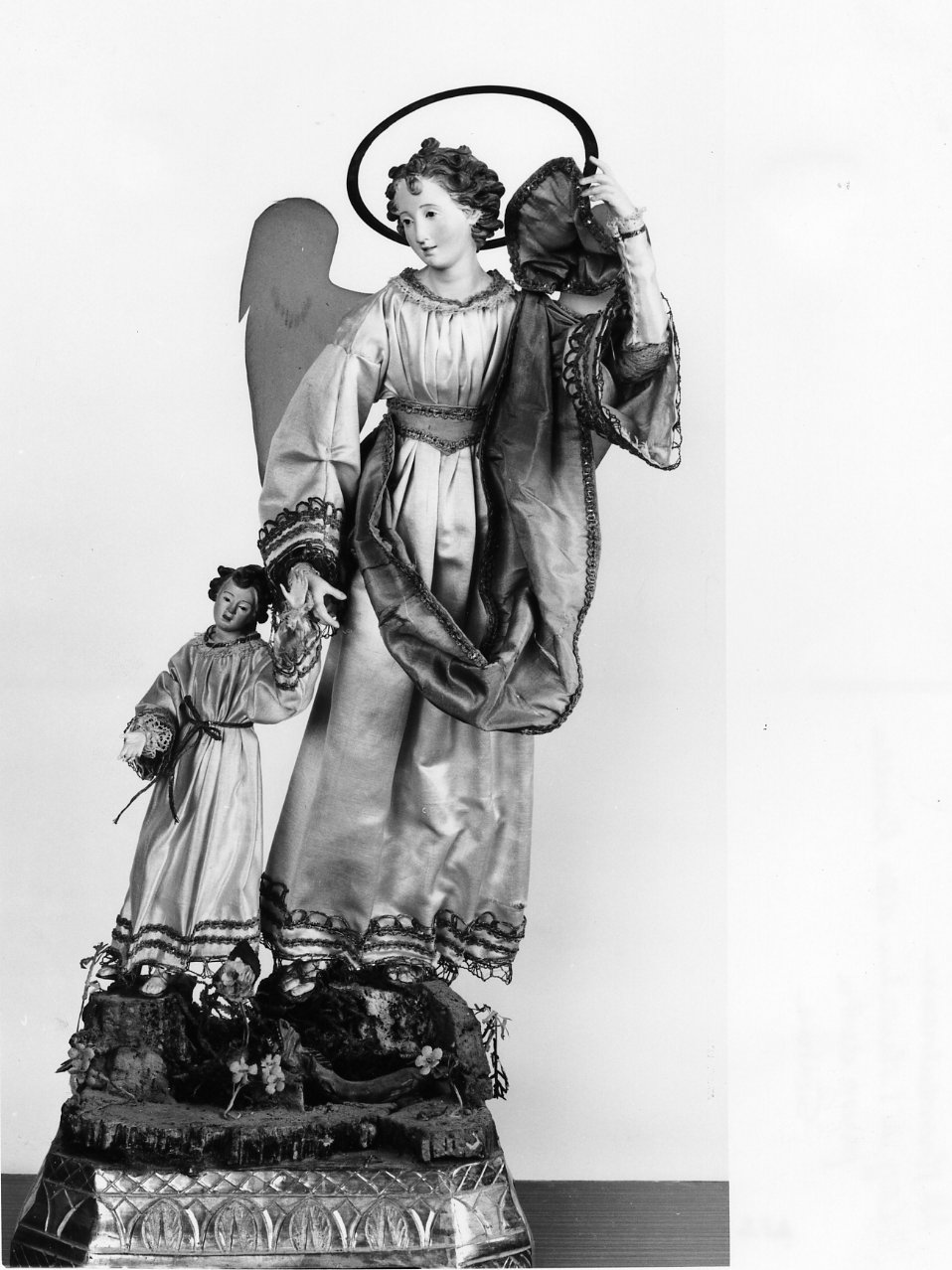 angelo custode (statua) - bottega napoletana (ultimo quarto sec. XIX)