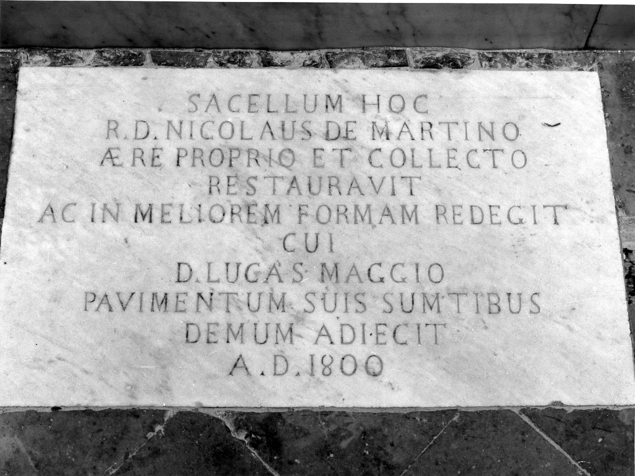 lapide celebrativa - bottega campana (sec. XIX)