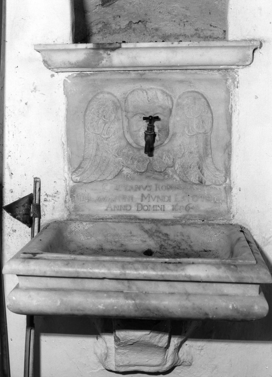 lavabo da sacrestia - bottega campana (sec. XVII)