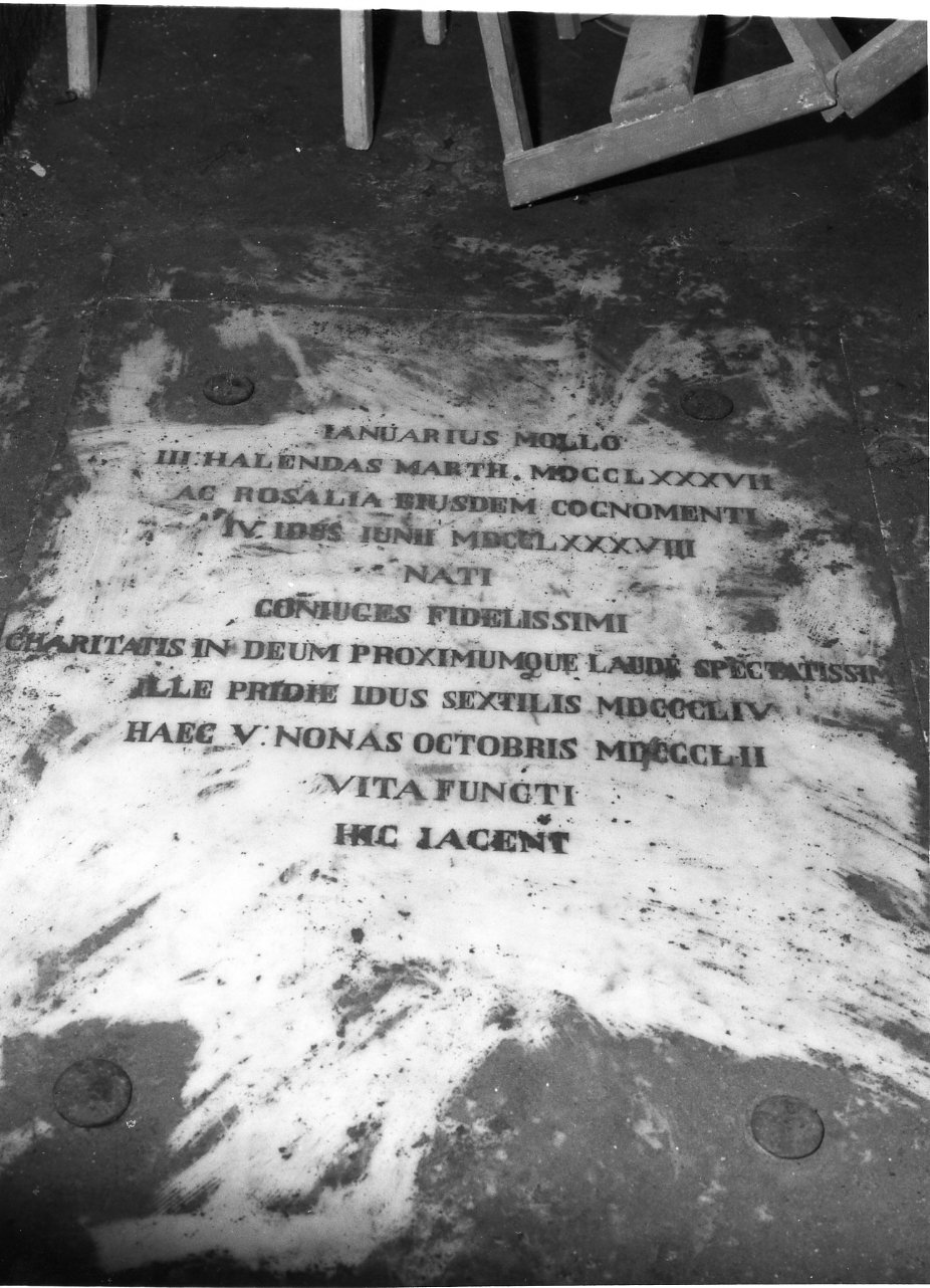 lapide tombale - bottega campana (sec. XIX)