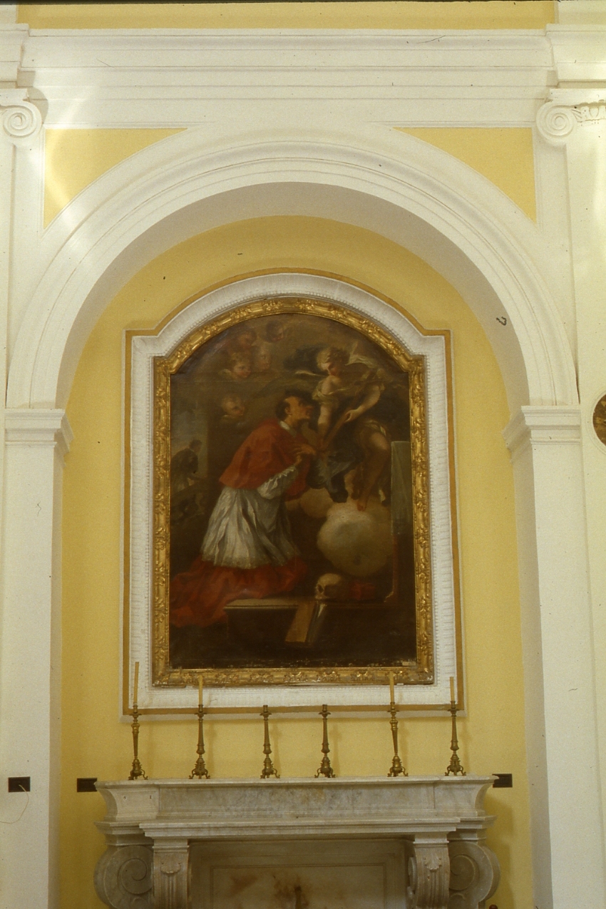 San Carlo Borromeo (dipinto) di Malinconico Nicola (primo quarto sec. XVIII)