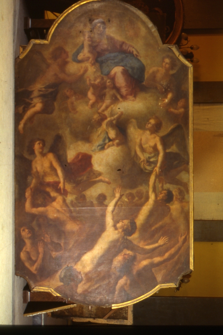 Madonna delle Grazie e anime purganti (dipinto) di De Vivo Giuseppe (sec. XVIII)