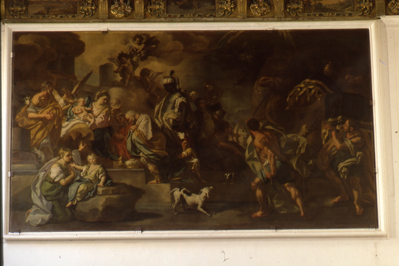 adorazione dei Re Magi (dipinto) di De Mura Francesco (sec. XVIII)