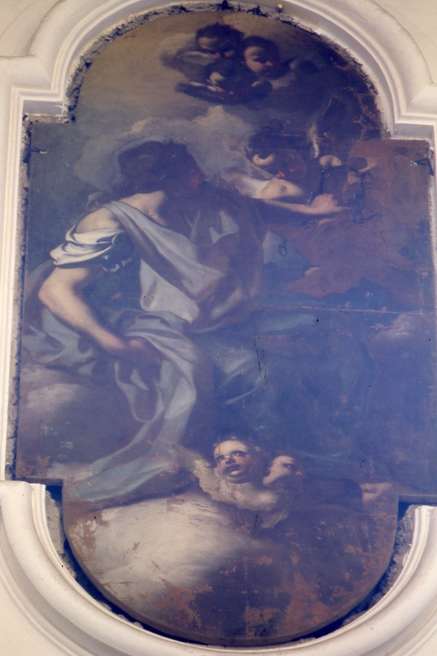 figura allegorica maschile (dipinto) di De Mura Francesco (prima metà sec. XVIII)