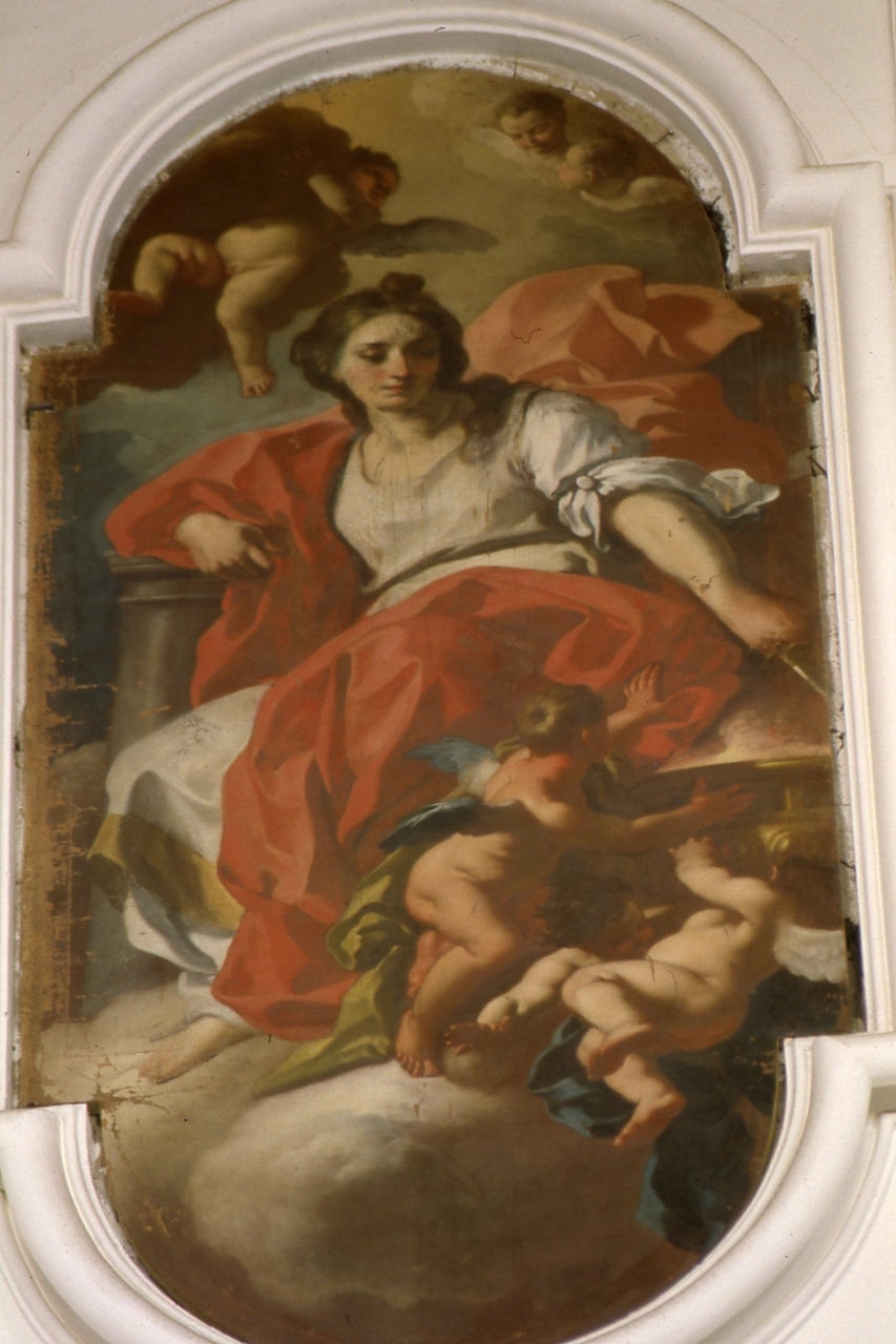 figura allegorica femminile (dipinto) di De Mura Francesco (prima metà sec. XVIII)
