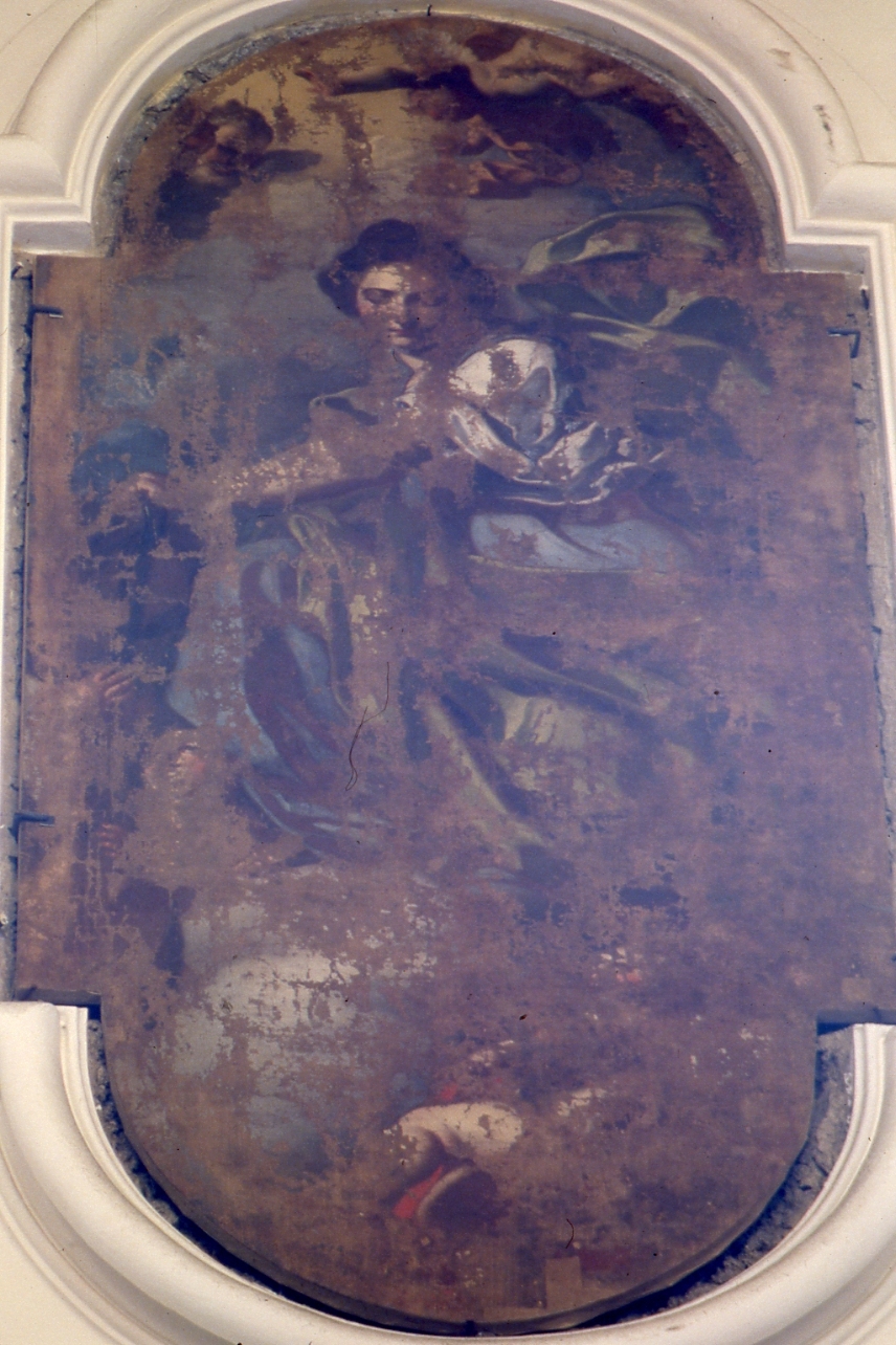 figura allegorica femminile (dipinto) di De Mura Francesco (prima metà sec. XVIII)