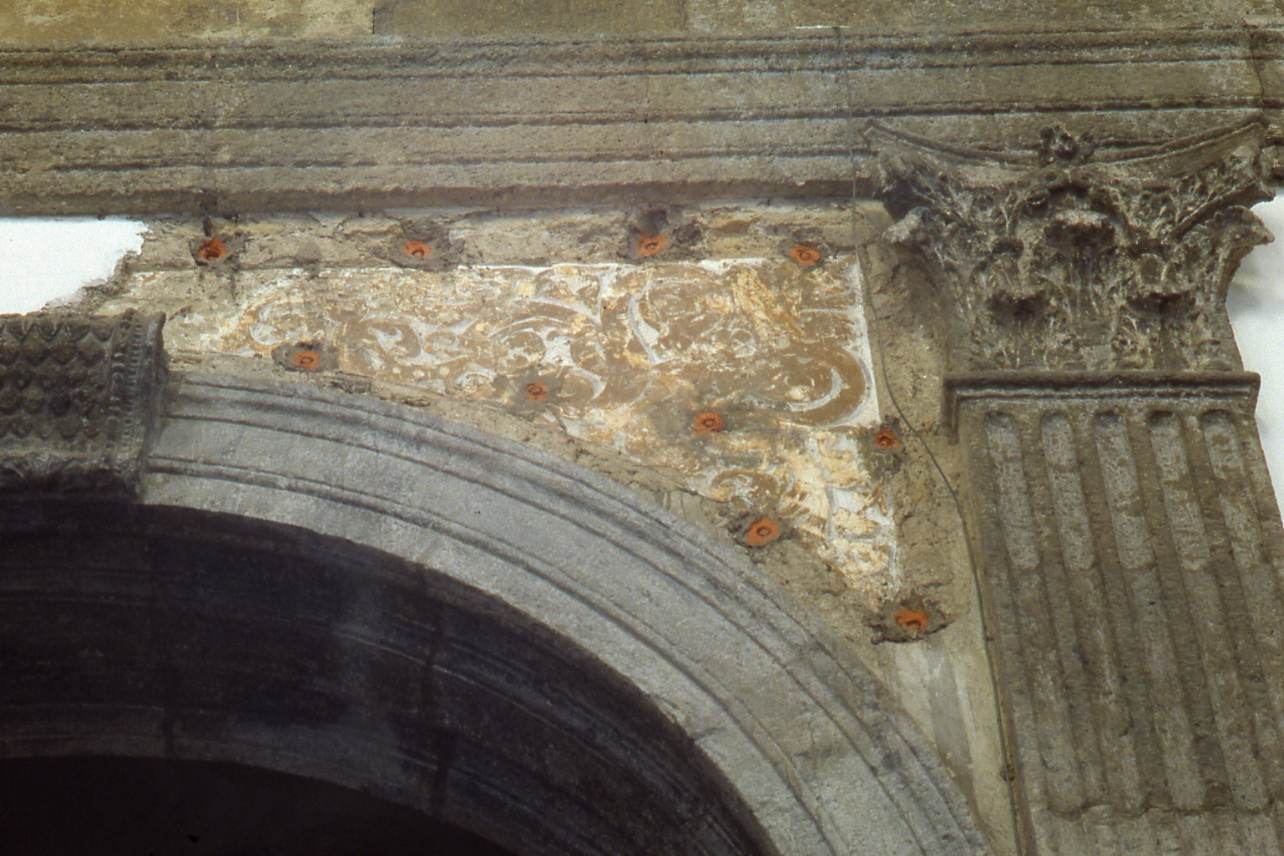elementi decorativi (dipinto) - ambito napoletano (fine sec. XVI)