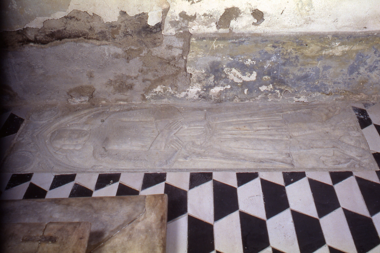 lastra tombale - bottega napoletana (sec. XIV)