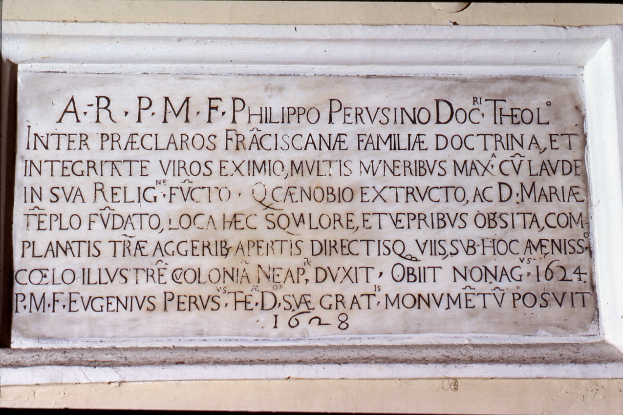 lapide - bottega napoletana (secondo quarto sec. XVII)