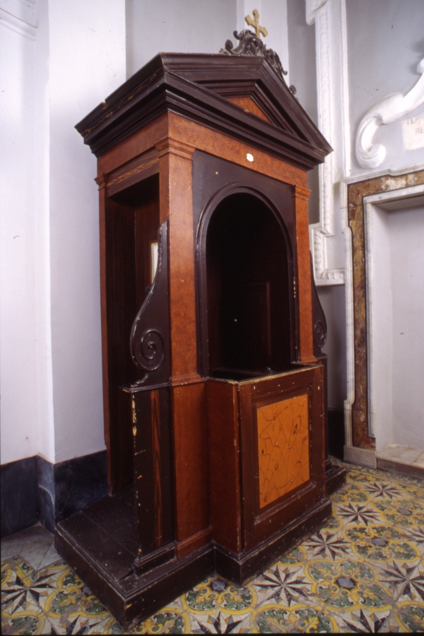 confessionale, serie - bottega napoletana (inizio sec. XX)