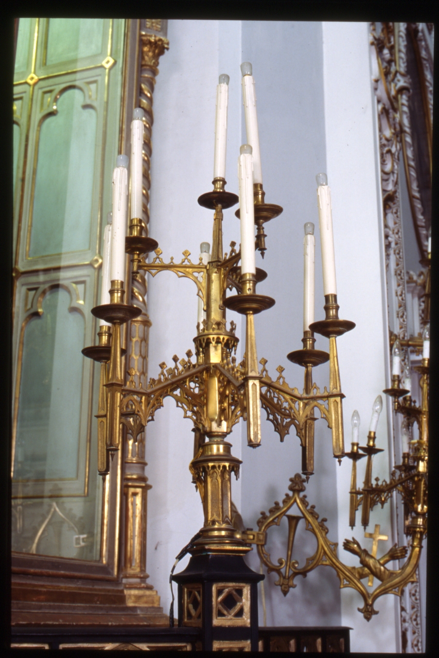 candelabro, serie - bottega napoletana (sec. XX)