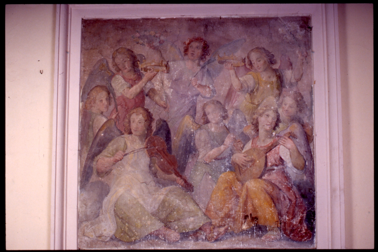 angeli musicanti (dipinto) di Balducci Giovanni detto Cosci (fine sec. XVI)