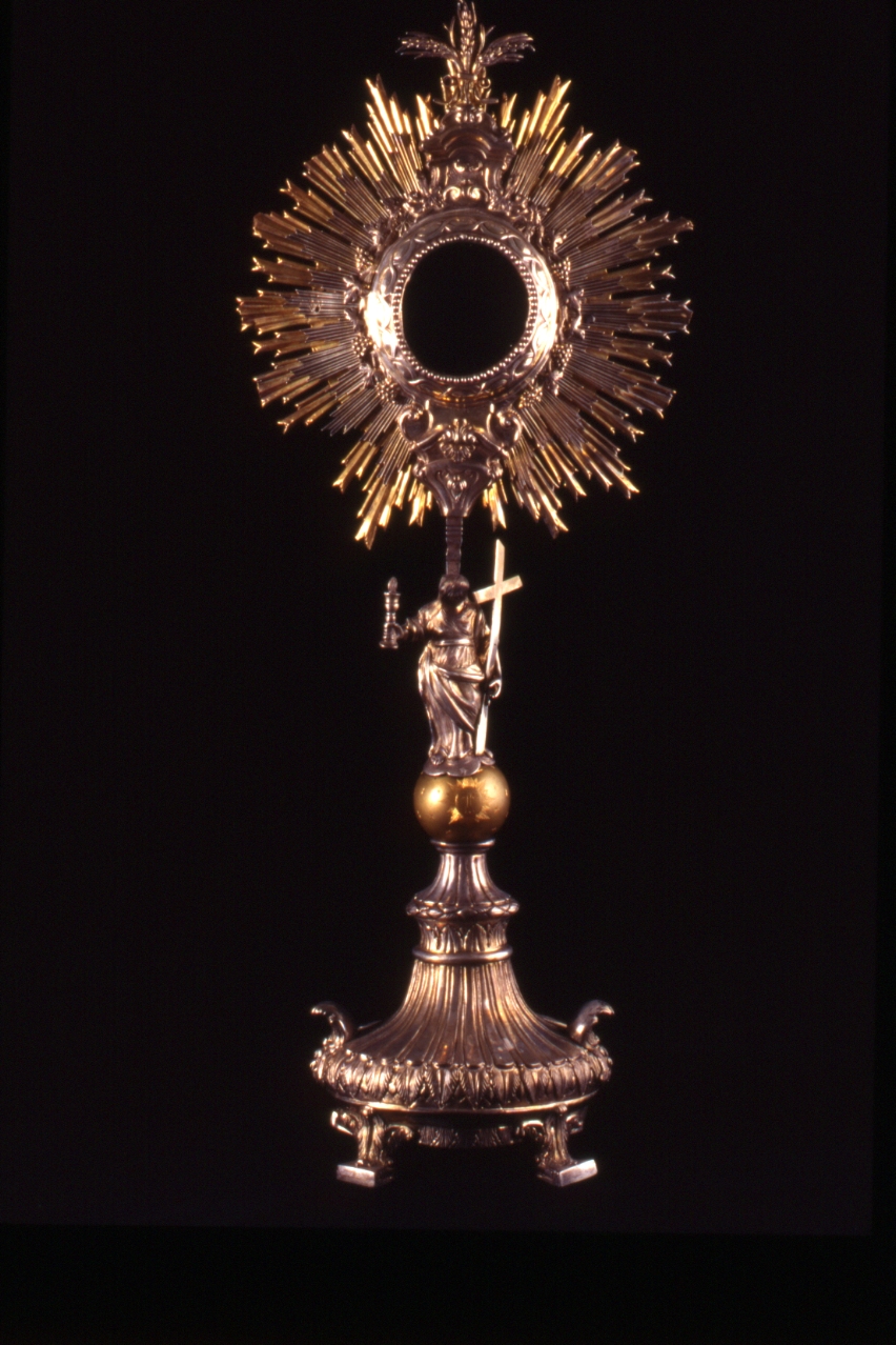 ostensorio - a raggiera - bottega napoletana (sec. XIX)