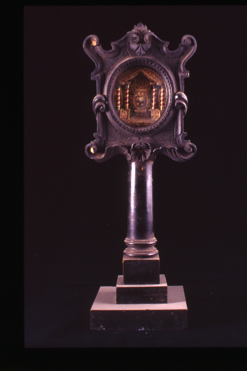 reliquiario - a tabella - bottega napoletana (fine sec. XIX)