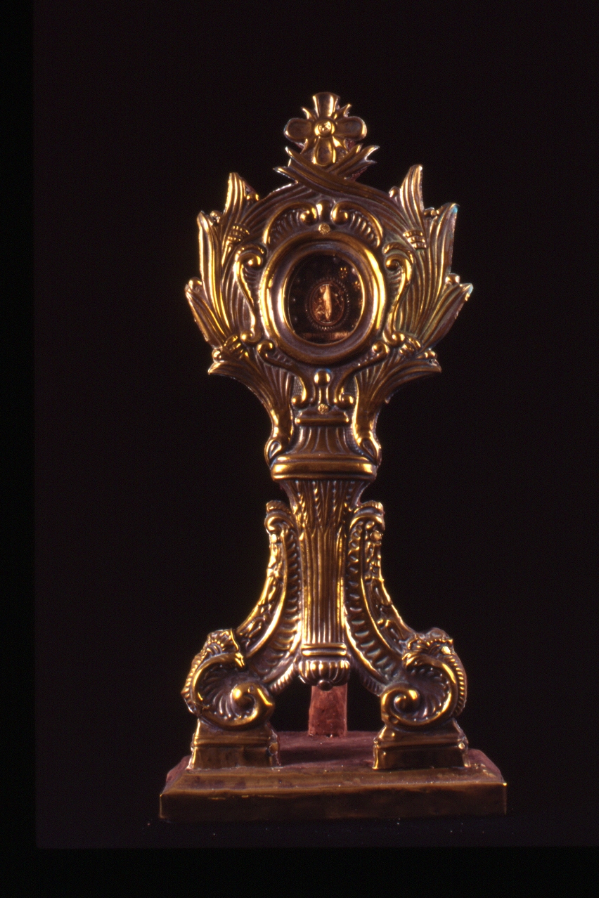 reliquiario - a ostensorio - bottega napoletana (seconda metà sec. XIX)