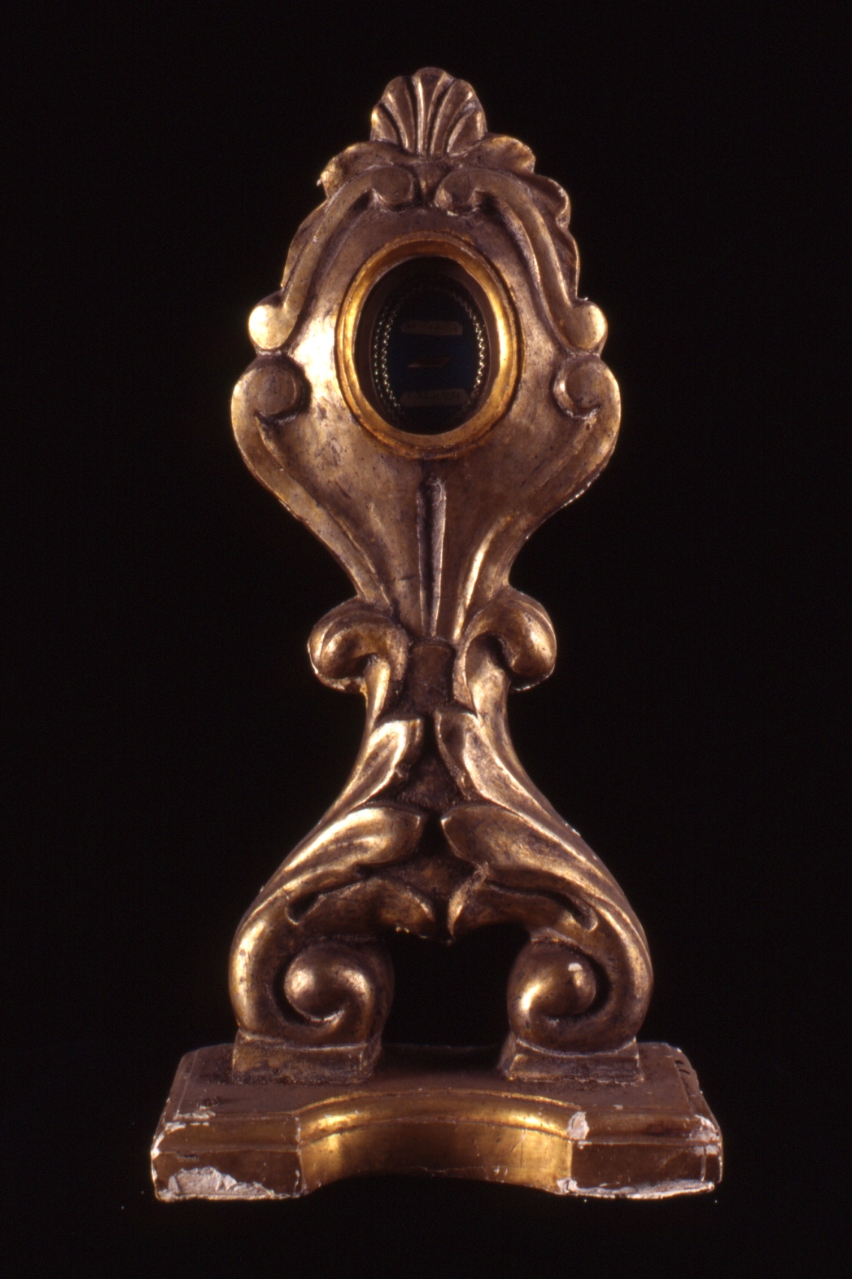 reliquiario - a ostensorio - bottega napoletana (metà sec. XX)