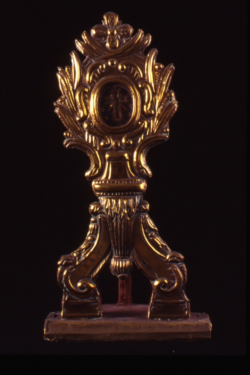 reliquiario - a ostensorio - bottega napoletana (inizio sec. XX)