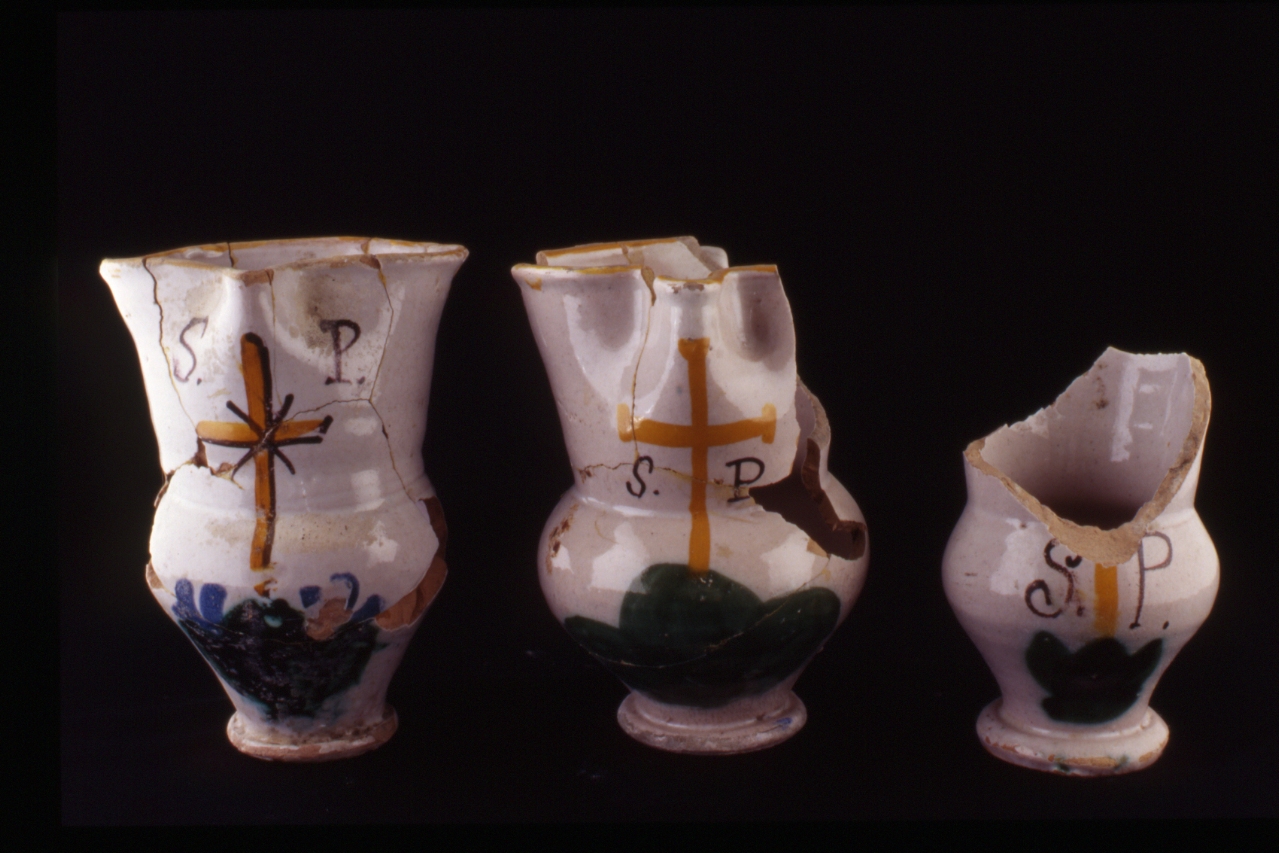 brocca da farmacia, serie - bottega napoletana (seconda metà sec. XVII)