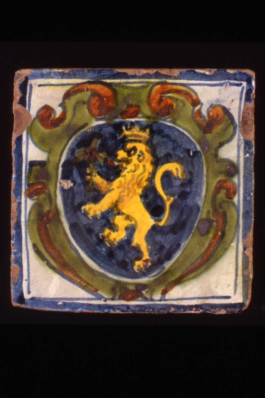 pavimento, frammento - bottega napoletana (metà sec. XVII)