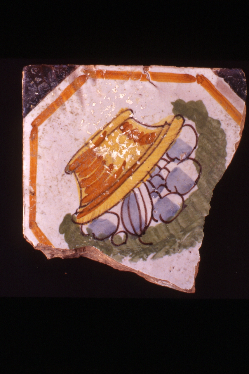 pavimento, frammento - bottega napoletana (seconda metà sec. XVIII)