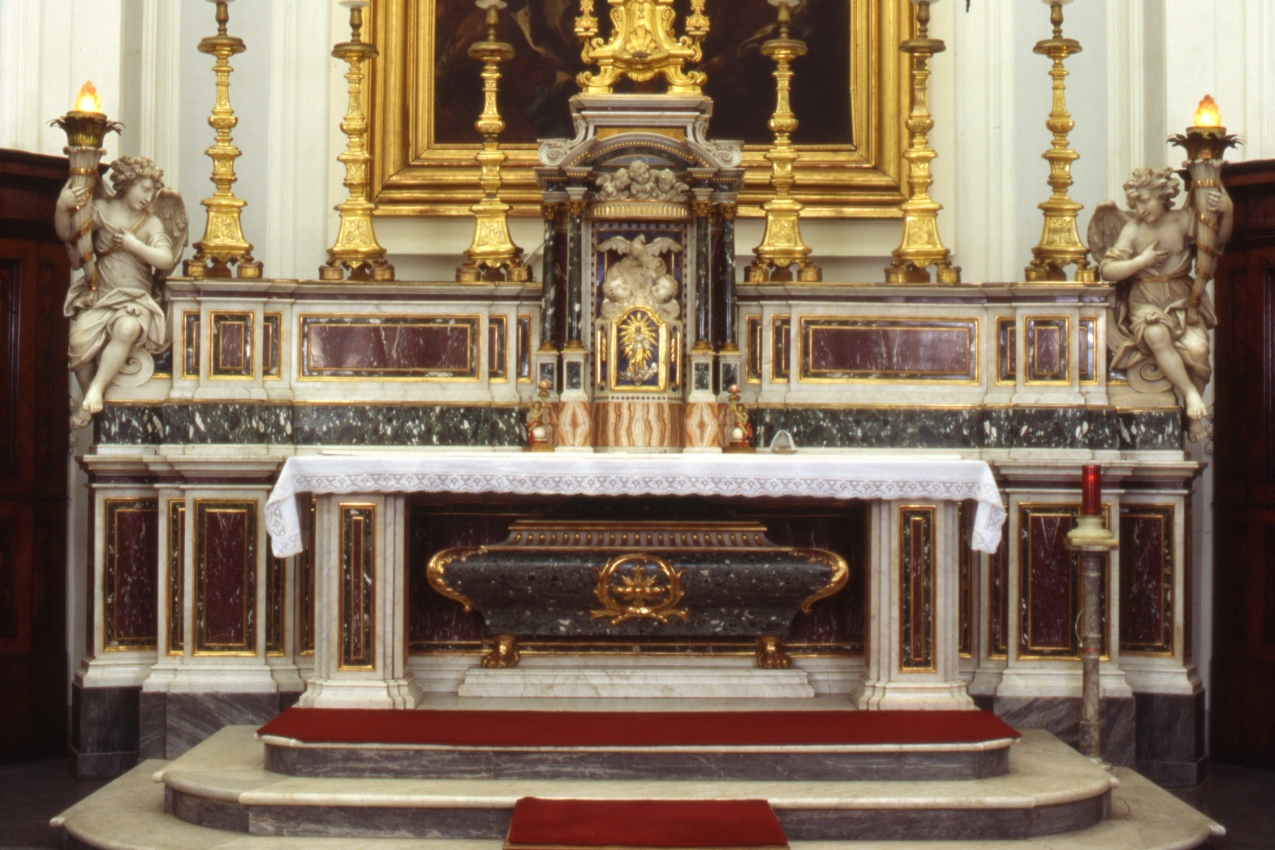 altare maggiore, insieme - bottega napoletana (sec. XIX)