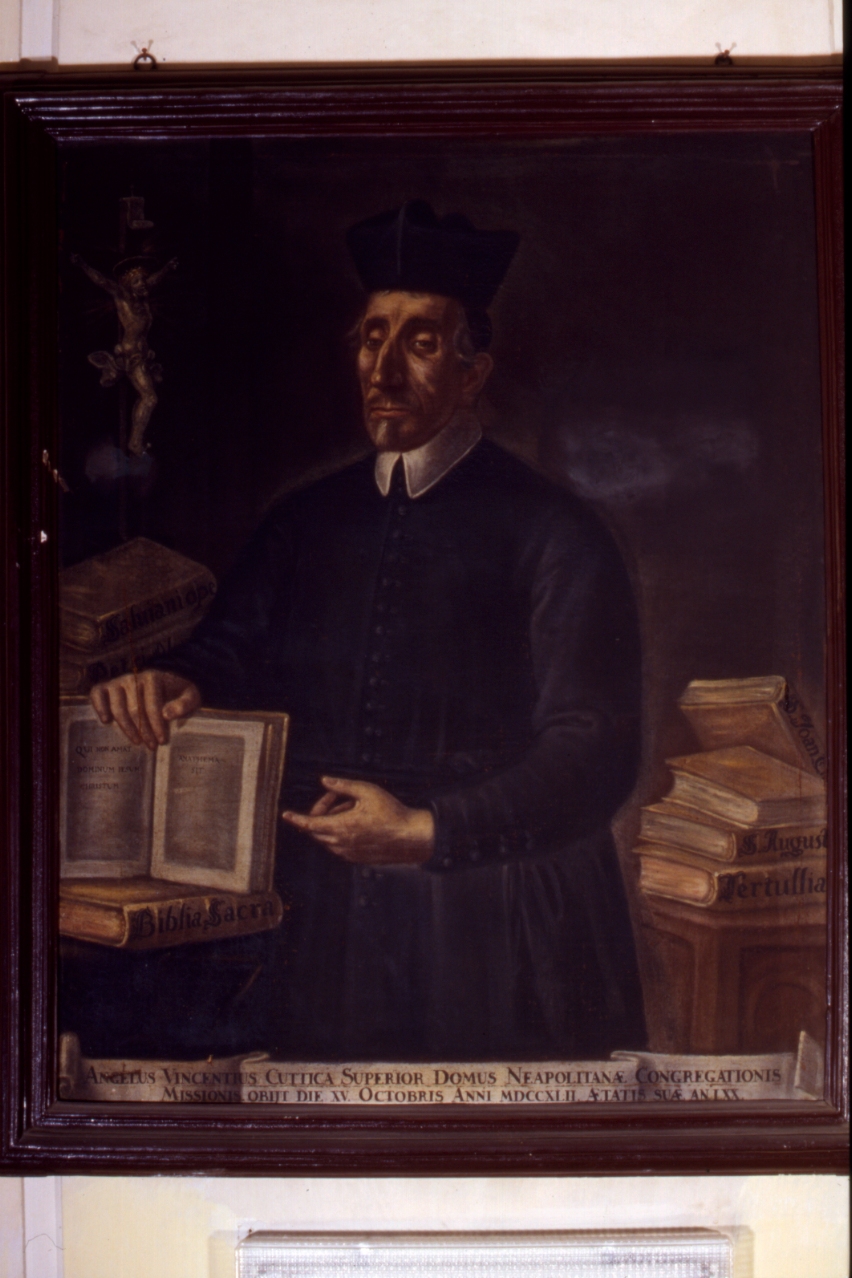 ritratto di Angelo Vincenzo Cuttica (dipinto) - ambito napoletano (sec. XVIII)