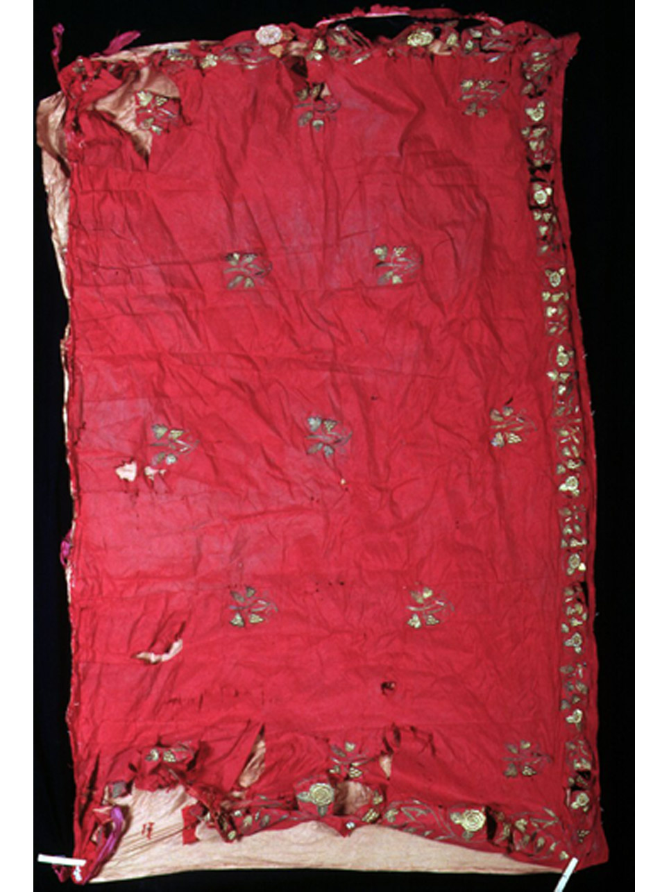 paramento liturgico, frammento - bottega napoletana (primo quarto sec. XX)