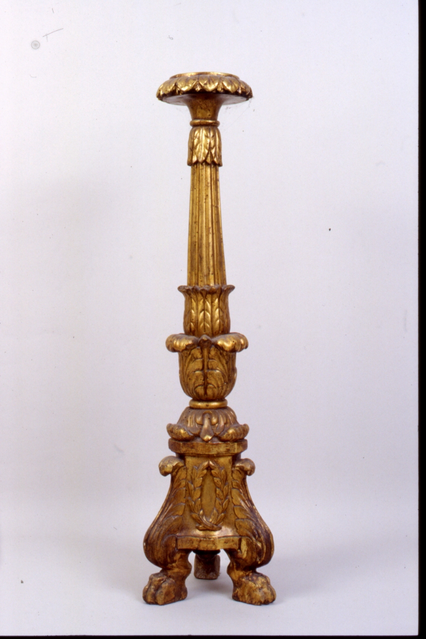 candeliere d'altare - bottega napoletana (fine sec. XIX)