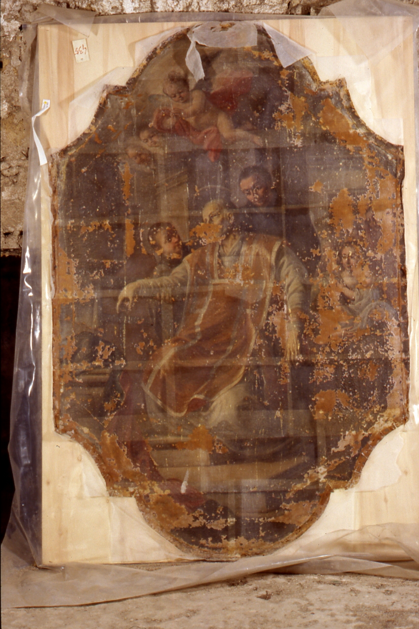 San Gaetano da Thiene morente (dipinto) - ambito napoletano (prima metà sec. XVIII)