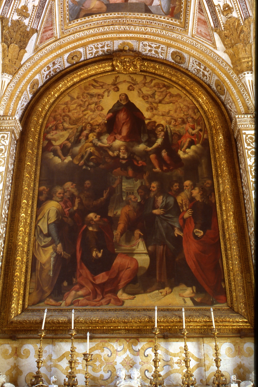 assunzione della Madonna (dipinto) di Borghese Ippolito (inizio sec. XVII)