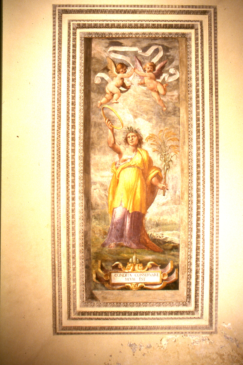 figura allegorica femminile (dipinto) di Corenzio Belisario (prima metà sec. XVII)