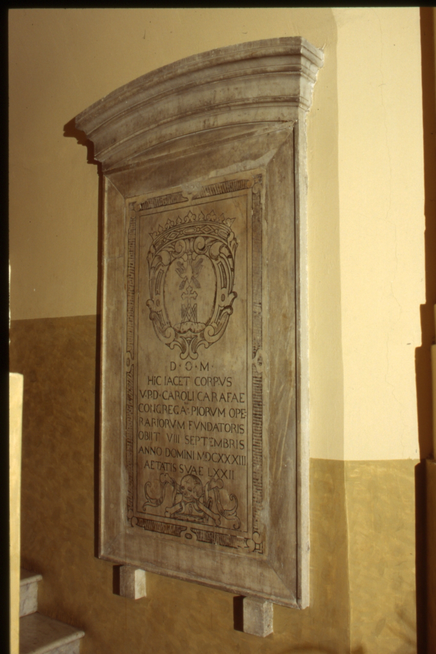 lapide tombale - bottega napoletana (sec. XVII)