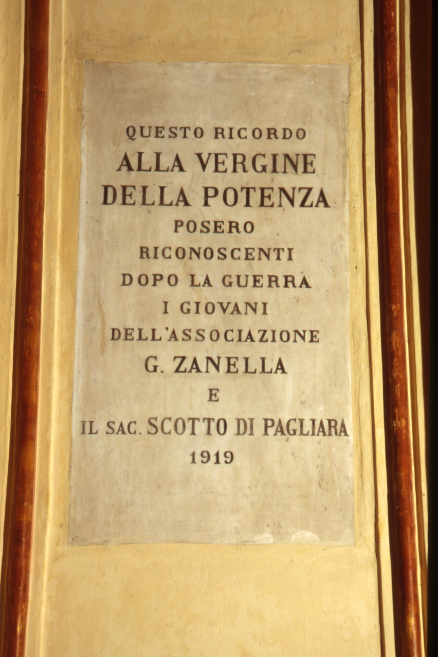 lapide documentaria - bottega napoletana (sec. XX)