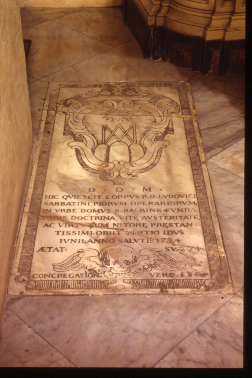 lapide tombale - bottega napoletana (sec. XVIII)