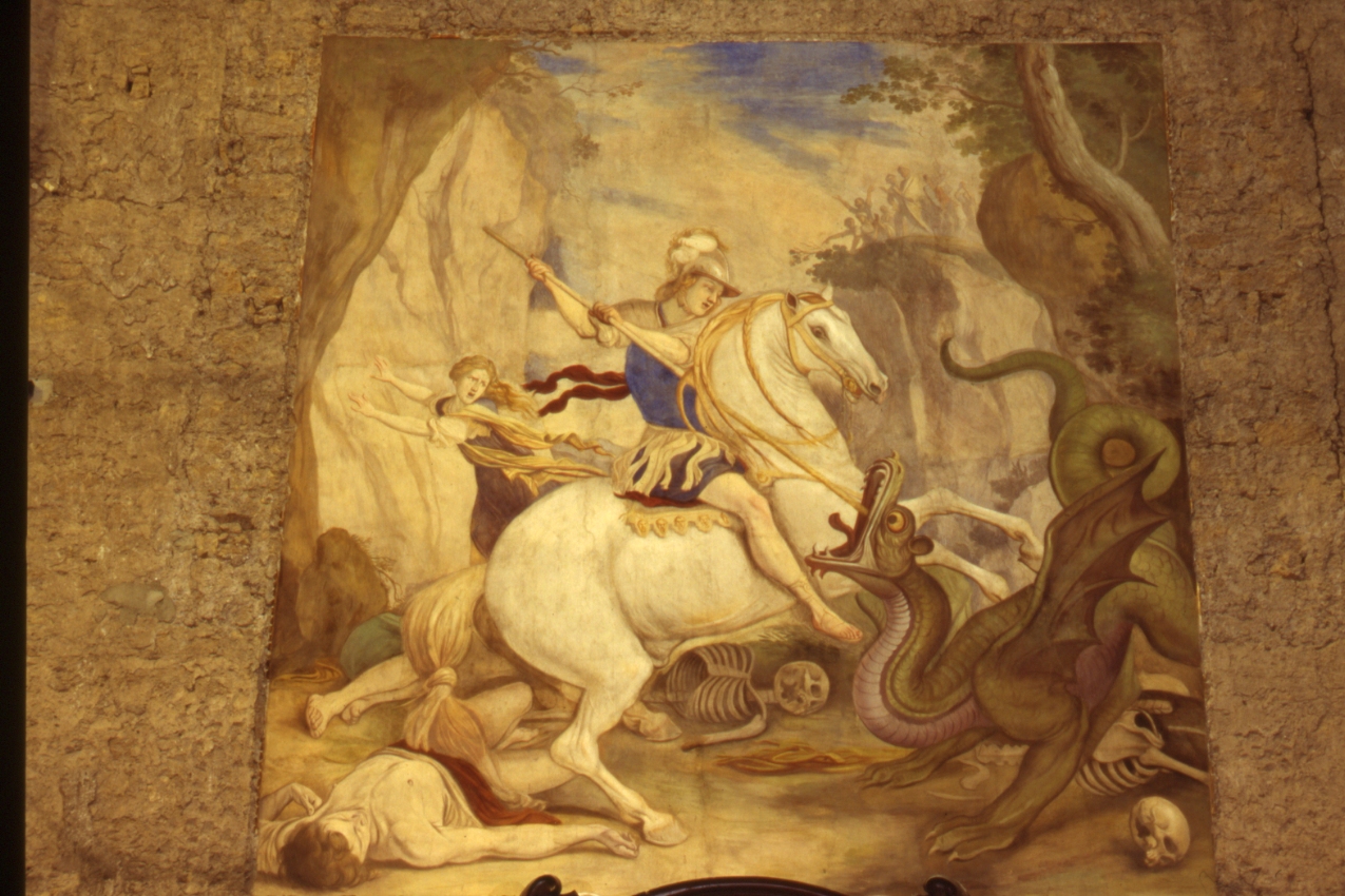 San Giorgio e il drago (dipinto) di Falcone Aniello (sec. XVII)