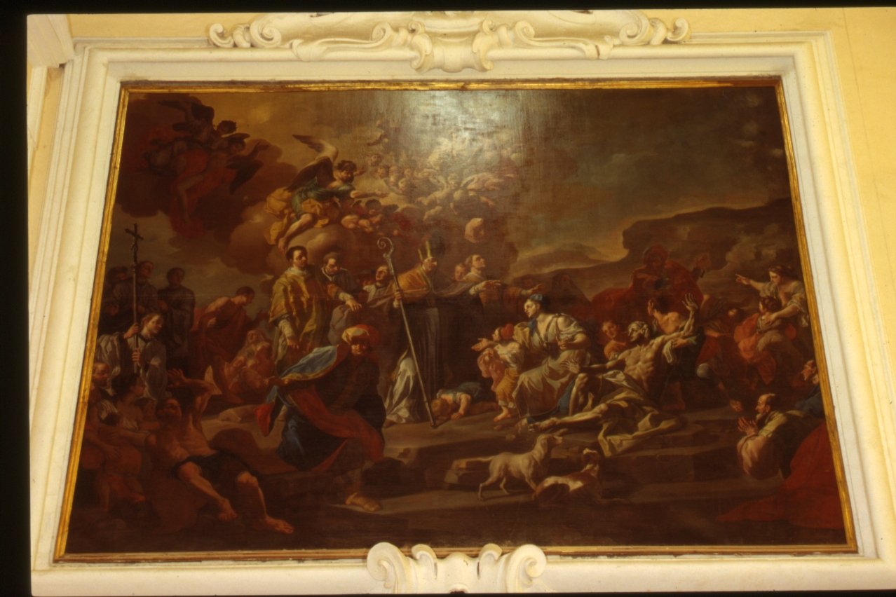 San Severo resuscita un morto (dipinto) di D'Elia Alessio (sec. XVIII)