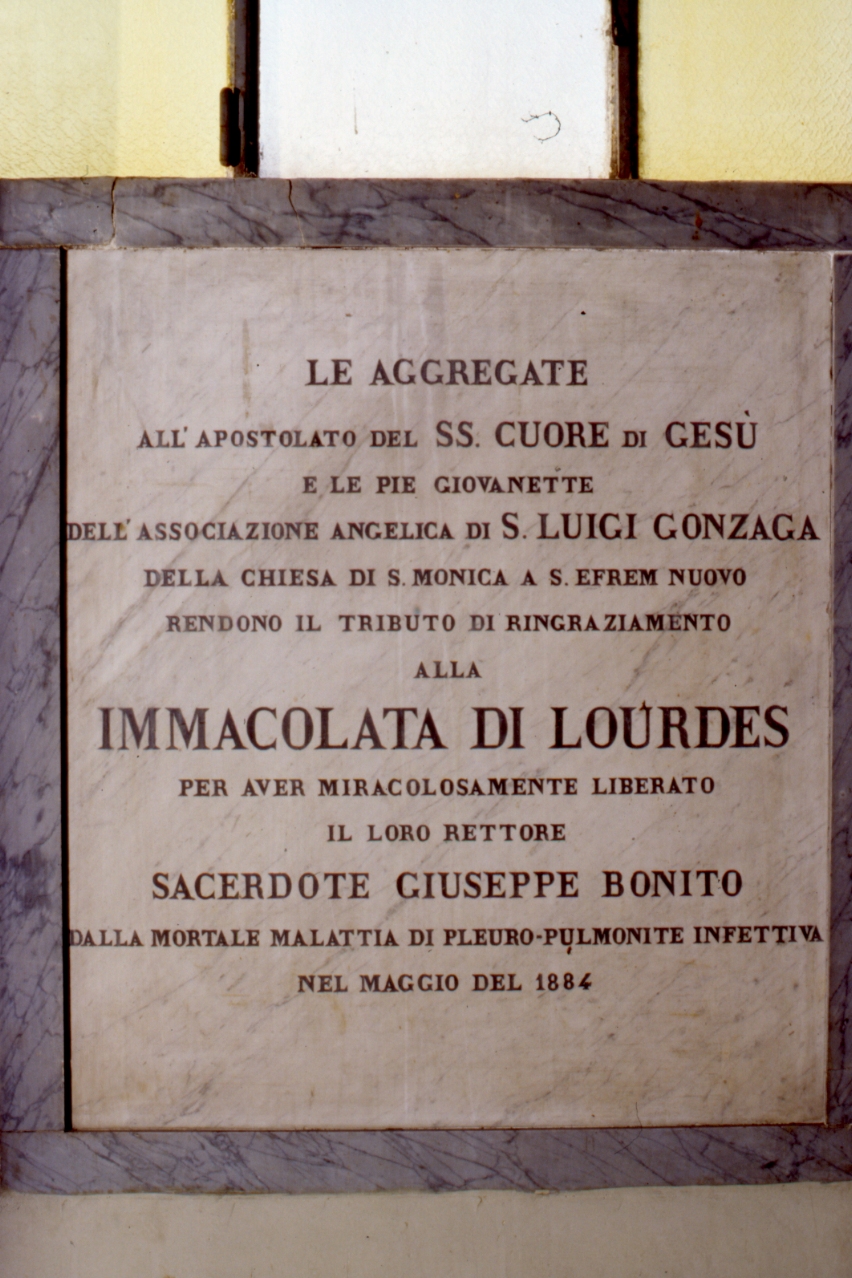 lapide - bottega napoletana (sec. XIX)