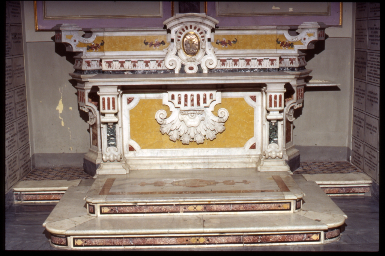 altare, insieme - bottega napoletana (metà sec. XVIII)