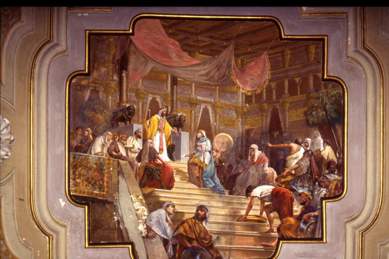 Ester e Assuero (dipinto) di Galloppi Vincenzo (sec. XIX)