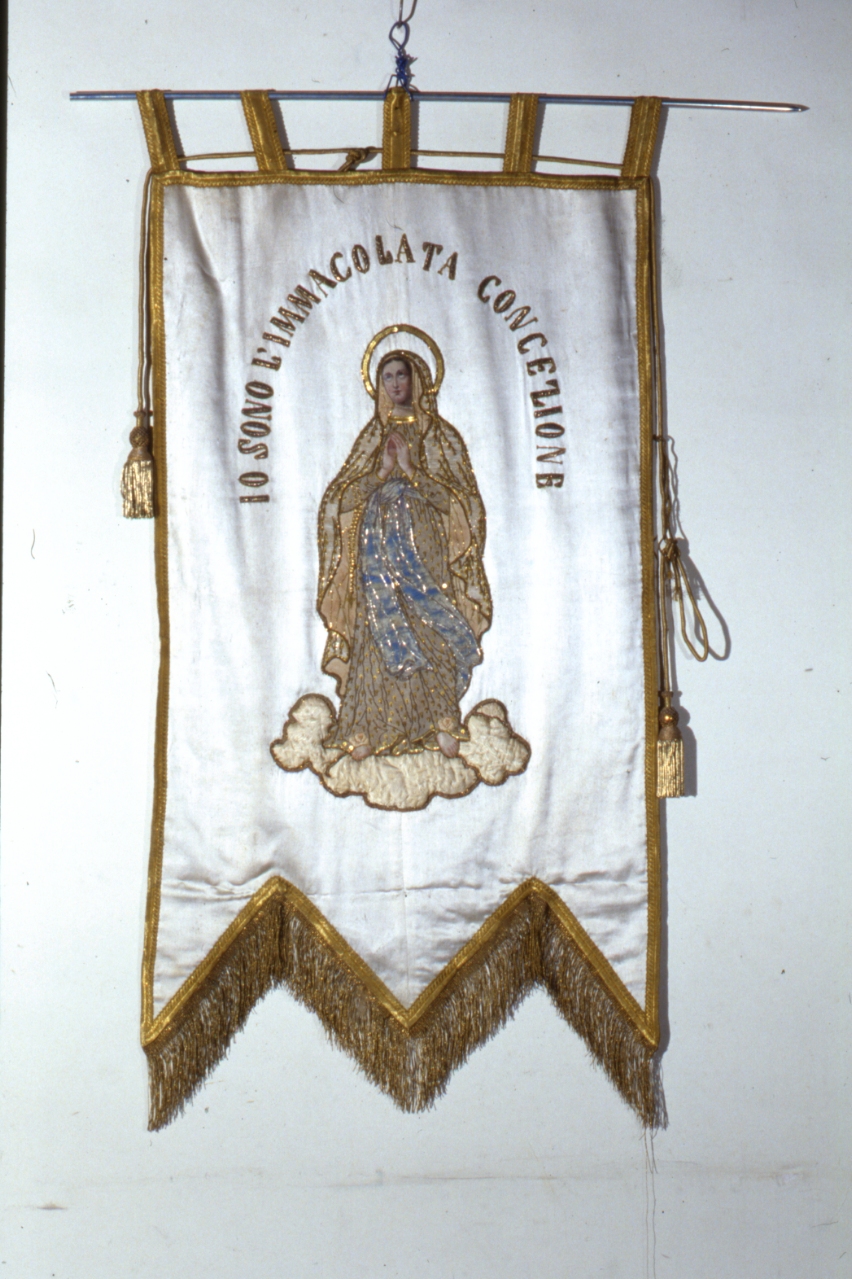 Immacolata Concezione (stendardo processionale) - manifattura napoletana (secondo quarto sec. XX)