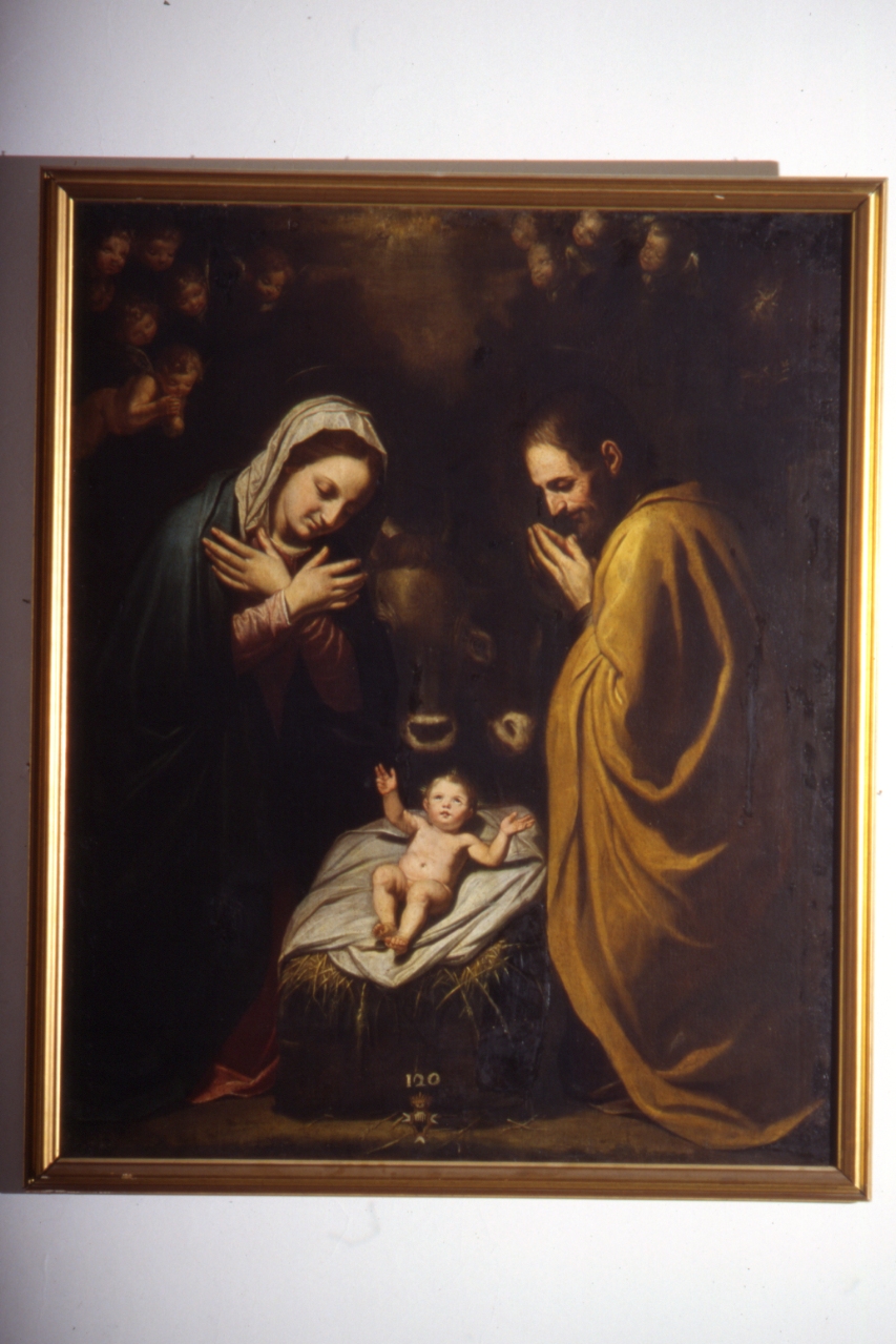 natività di Gesù (dipinto) - ambito napoletano (terzo quarto sec. XVII)