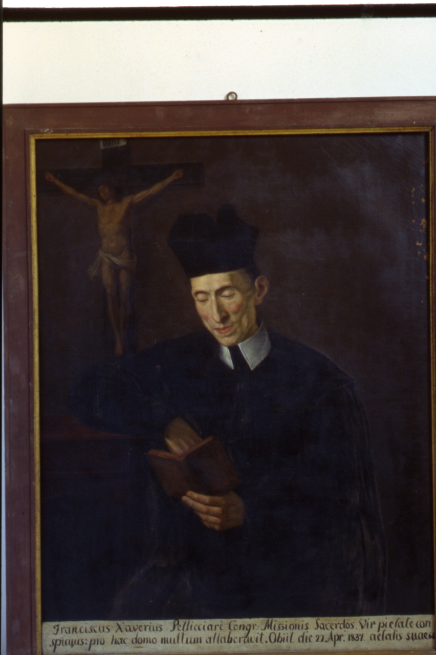 ritratto di padre Francesco Saverio Pellicciari (dipinto) - ambito napoletano (metà sec. XIX)