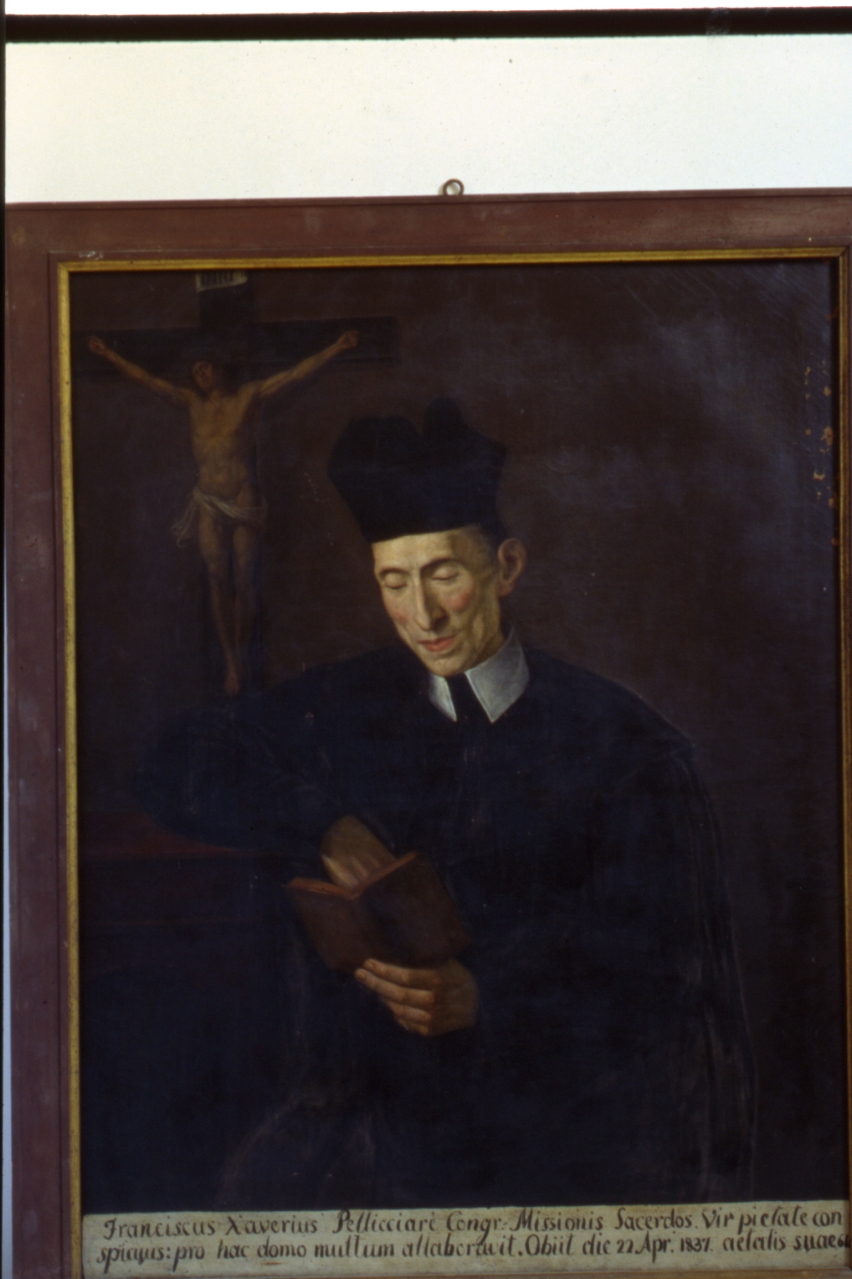 ritratto di padre Francesco Saverio Pellicciari (dipinto) - ambito napoletano (metà sec. XIX)