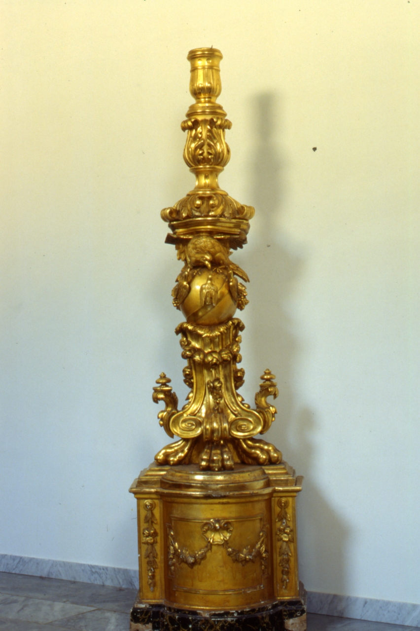 candelabro - bottega napoletana (seconda metà sec. XIX)
